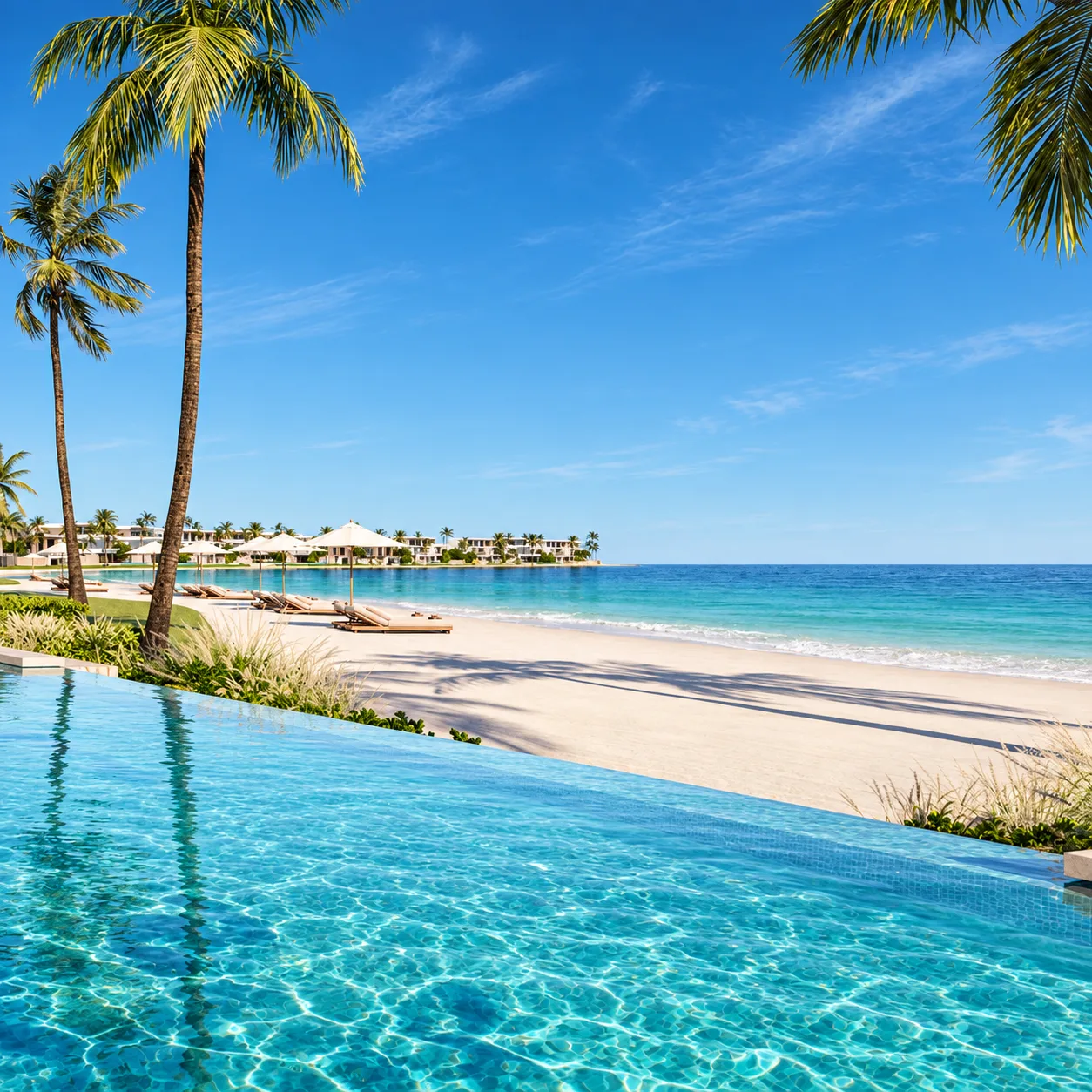 Lunaya lagoon landscape and residences